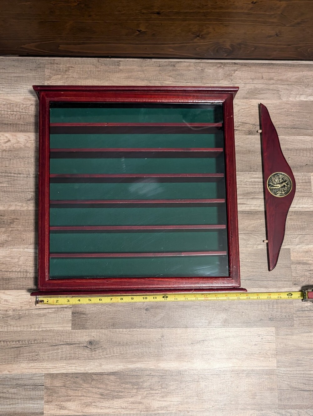 Mahogany Golf Ball Display Case